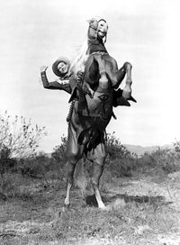 1946 photo print of Roy Rogers with Trigger in Roll On Texas Moon.