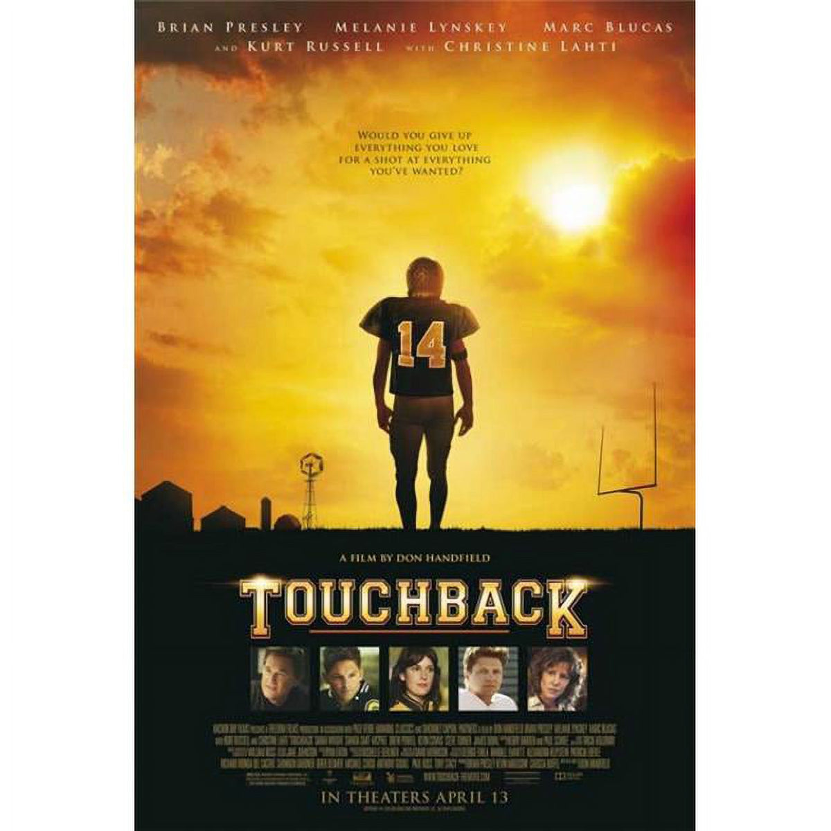 Touchback Movie Poster Print showcasing determination and hope.