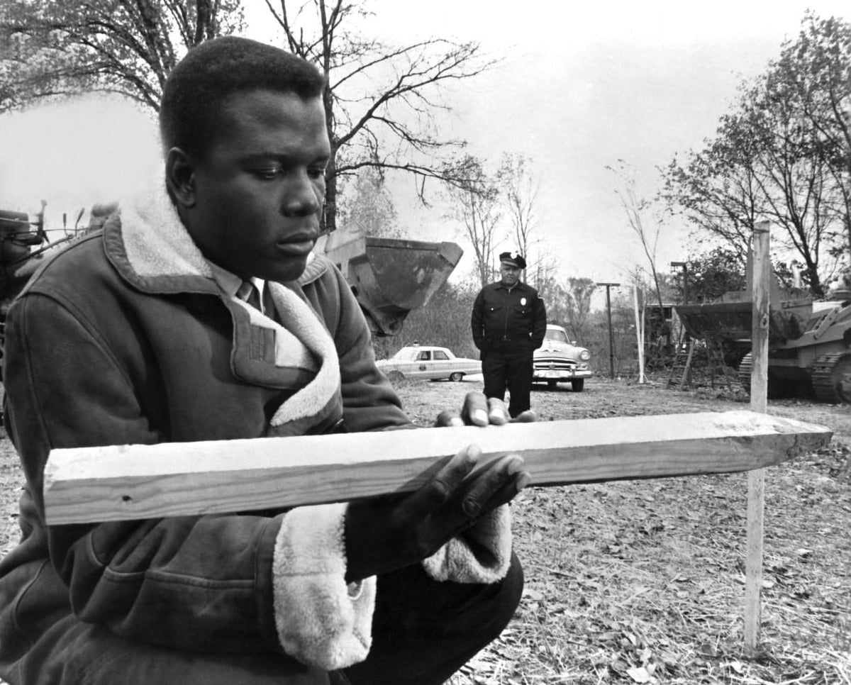 In The Heat of the Night photo poster print featuring Sidney Poitier and Rod Steiger