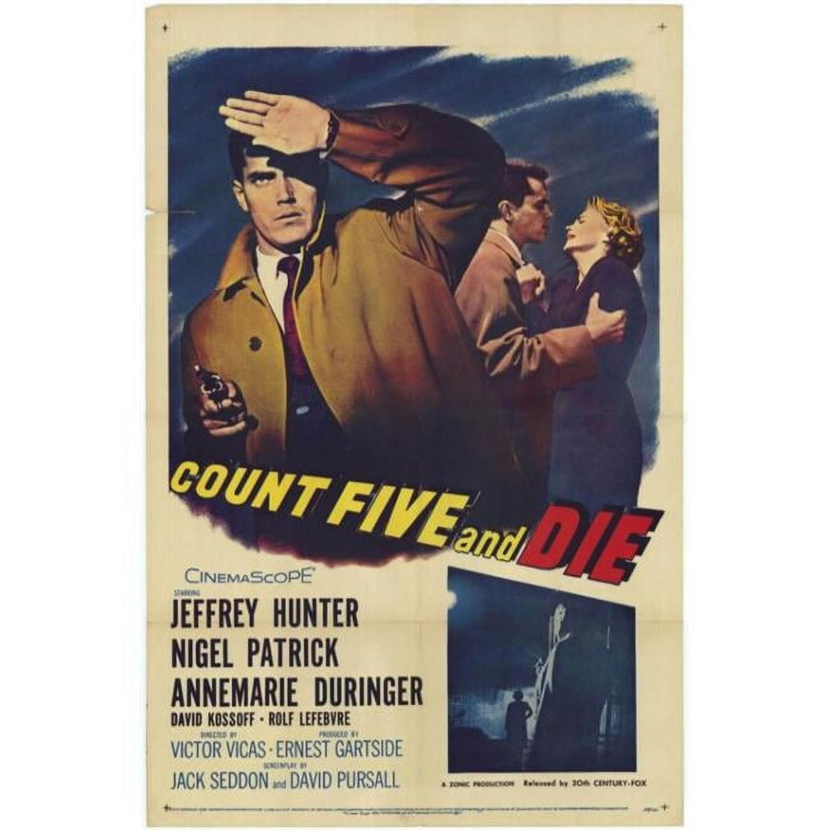 Count Five and Die Movie Poster print in 11 x 17 size.