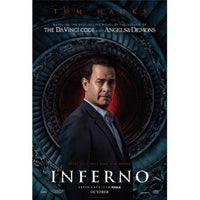 Inferno movie poster 27x40 premium print showcasing thrilling visuals.