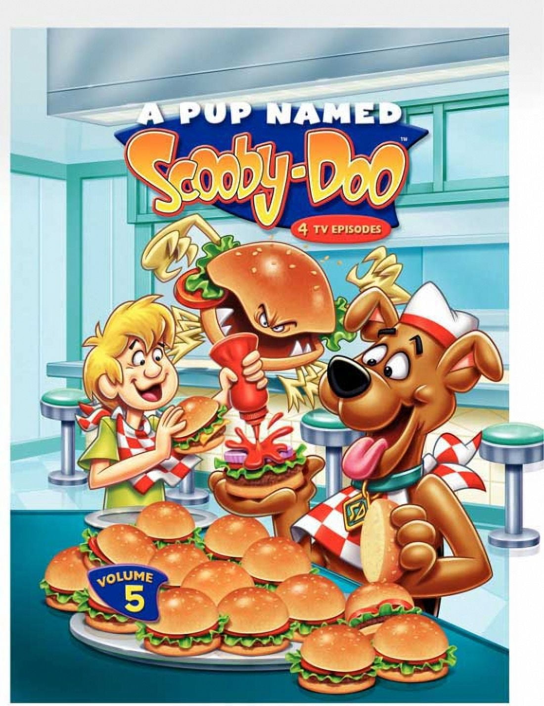 A Pup Named Scooby-Doo Movie Poster Print showcasing beloved animated characters.