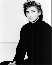 Barry Manilow black and white photo print - iconic music legend.