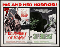 Daughters of Satan Movie Masterprint Poster - Double Bill Superbeast 1972