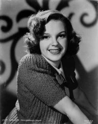Judy Garland smiling portrait photo print, classic Hollywood art