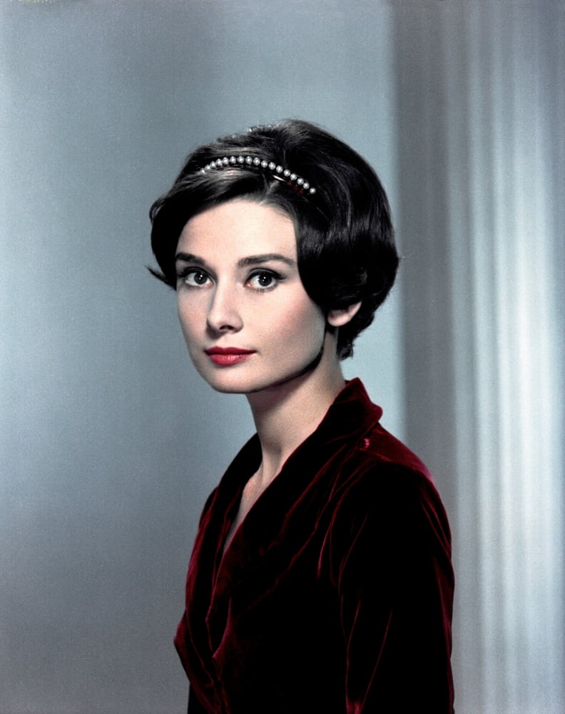 Audrey Hepburn 1950s Photo Poster Print in 8x10 and 24x30 sizes.