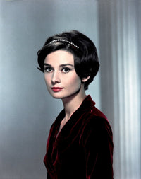 Audrey Hepburn 1950s Photo Poster Print in 8x10 and 24x30 sizes.