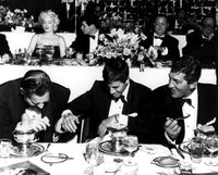 Marilyn Monroe, Eddie Fisher, Jerry Lewis, and Dean Martin at the Friars Dinner photo print.