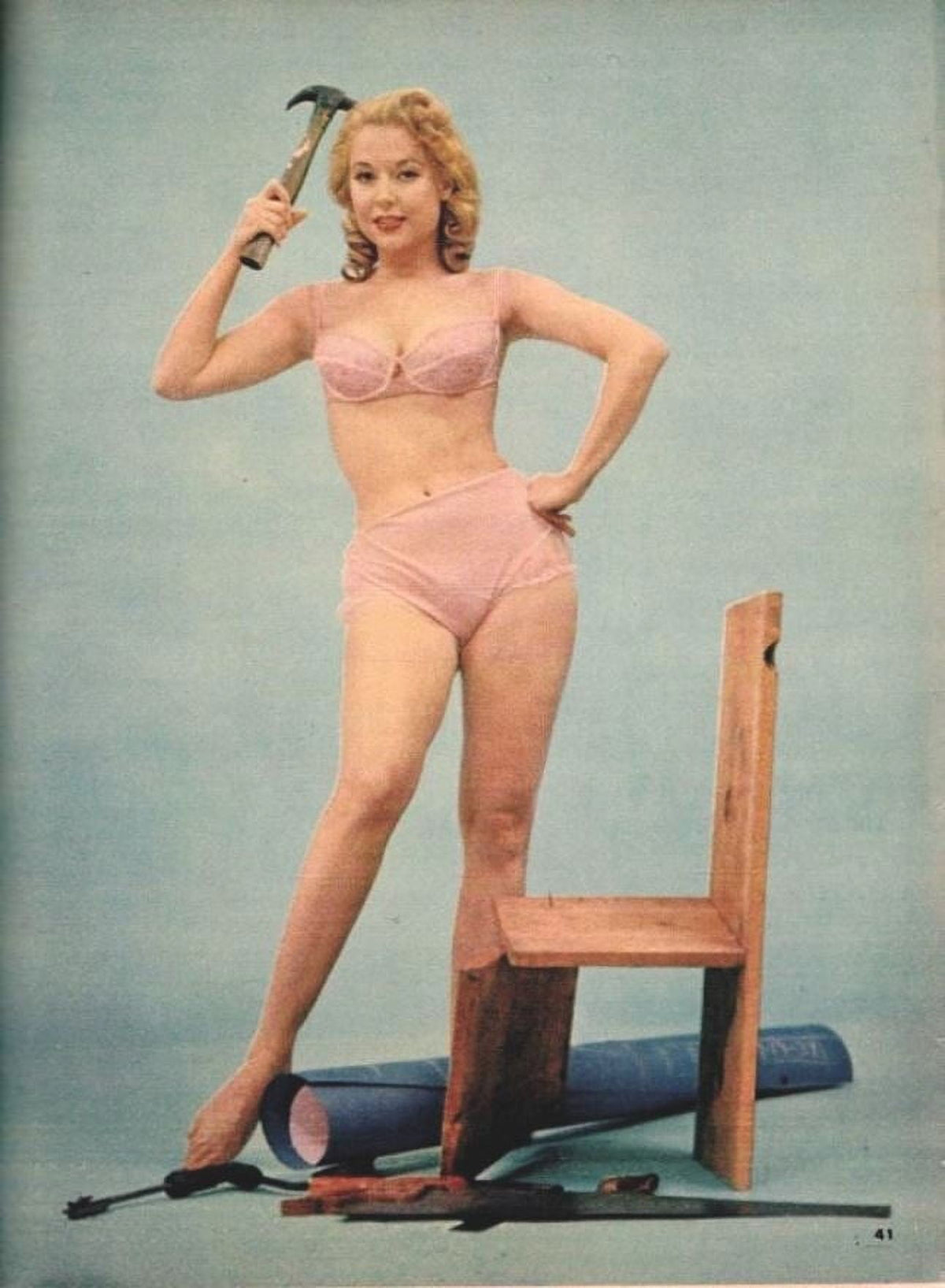 Betty Brosmer Hammer Photo Print - Vintage Photography
