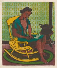 Yellow Rocker vintage poster print by Bernard P. Schardt, 18 x 24 inches.