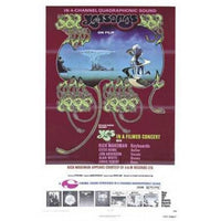 Yessongs Movie Poster 11x17 art print featuring classic concert film imagery.