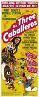 Three Caballeros Movie Poster featuring colorful Disney characters.