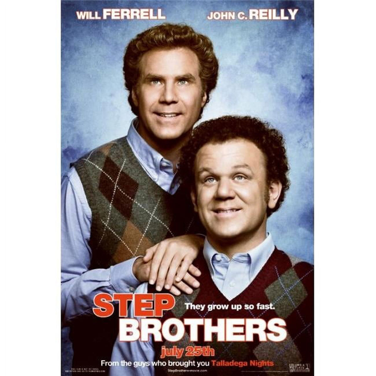 Step Brothers Movie Poster Print featuring iconic comedy moments.