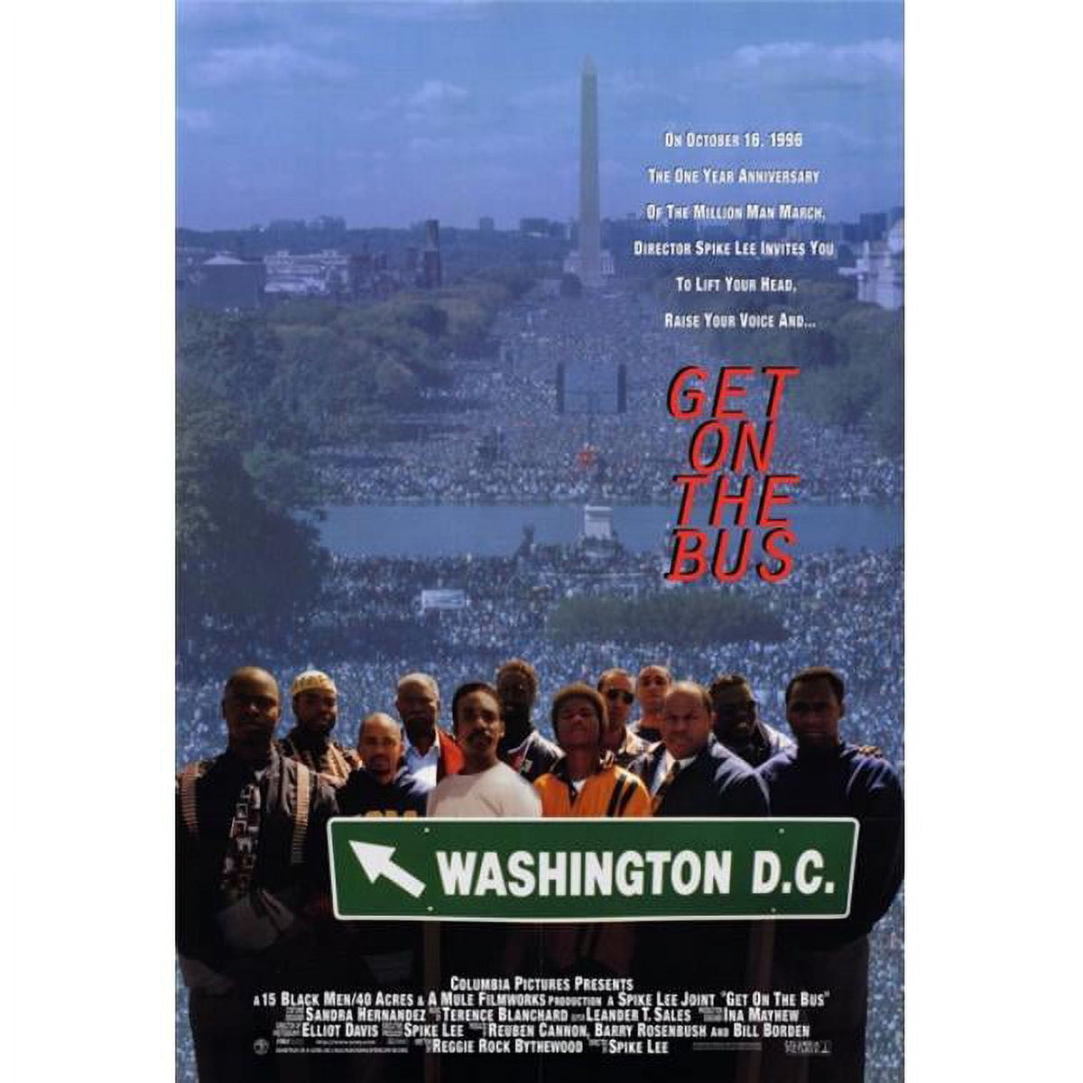 Get On the Bus Movie Poster Print 27x40 - vibrant film art