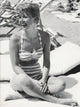 Doris Day laughing in stripped bikini photo print
