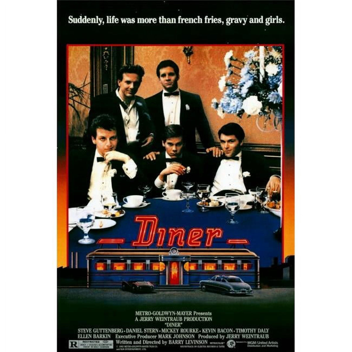 Diner Movie Poster Print - 27x40 vintage film art