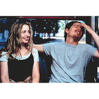 Before Sunrise photo print featuring Julie Delpy and Ethan Hawke from the 1995 film.