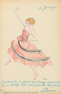 Leonora Hughes poster print by Georges Goursat, vintage art