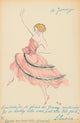 Leonora Hughes poster print by Georges Goursat, vintage art