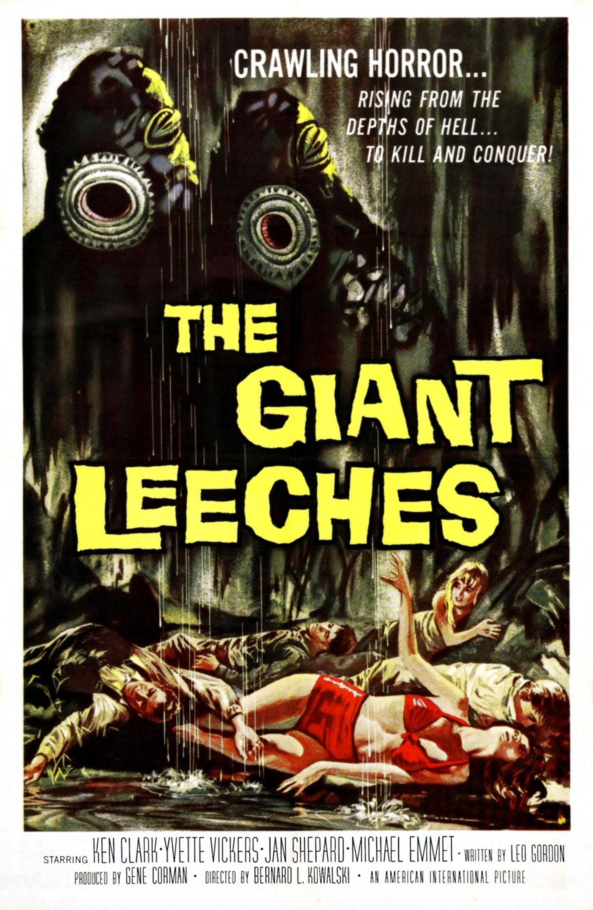 Attack of the Giant Leeches 1959 movie poster masterprint