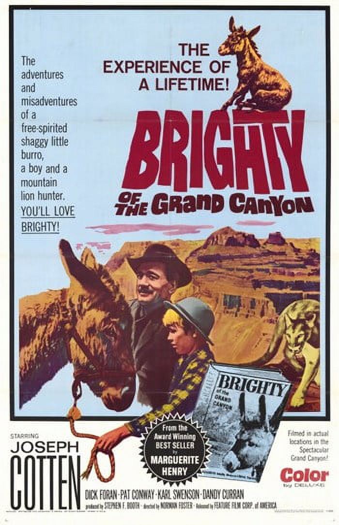 Brighty of the Grand Canyon movie poster 11x17