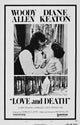 Love and Death movie poster print featuring Woody Allen and Diane Keaton, 11x17