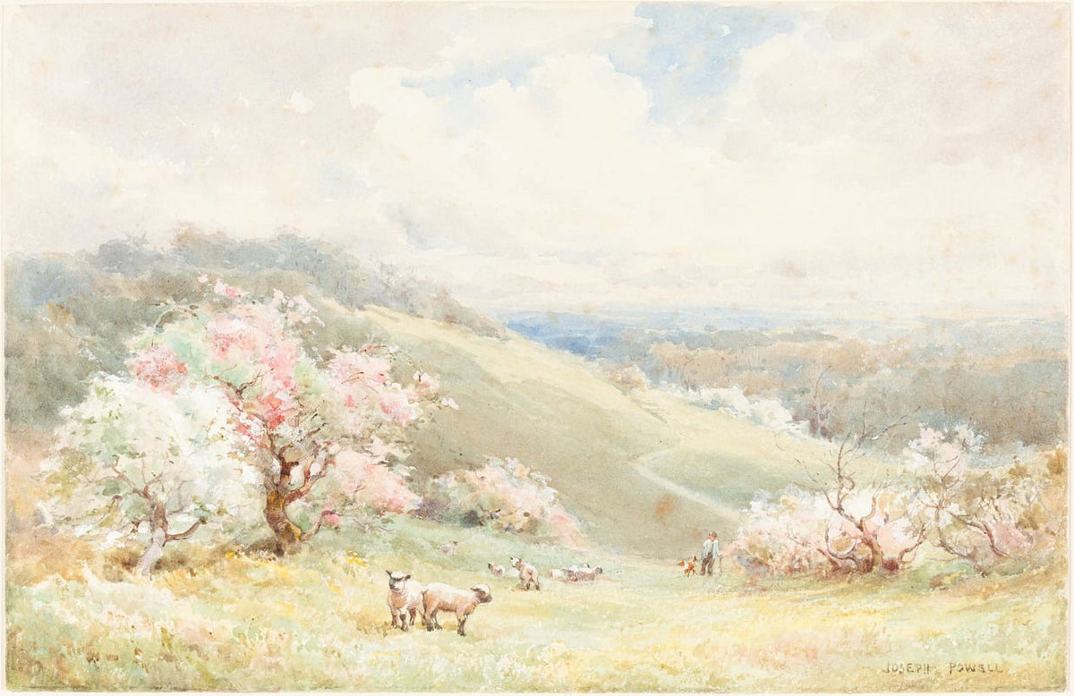 Spring Floral Art Print by Joseph Rubens Powell - 18x24