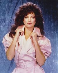 Madolyn Smith posed in glossy white top portrait photo print