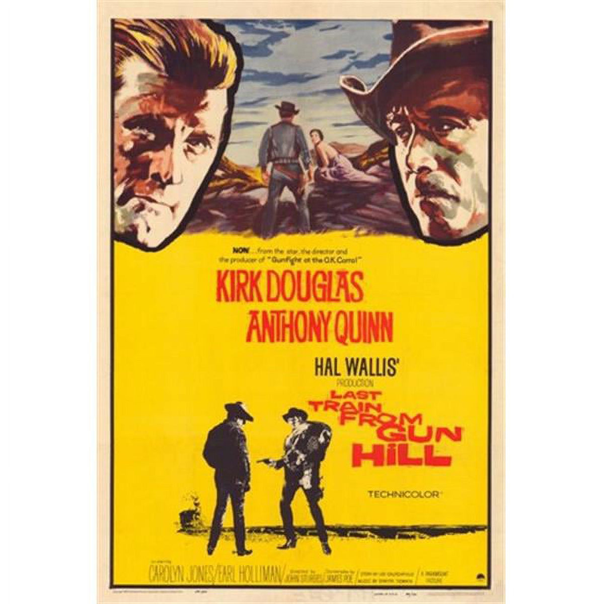 Last Train from Gun Hill movie poster print, 11x17 size.