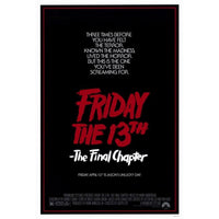 Friday the 13th Part 4 The Final Chapter Movie Poster Print