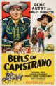 Bells of Capistrano movie masterprint poster featuring Gene Autry and Smiley Burnette.