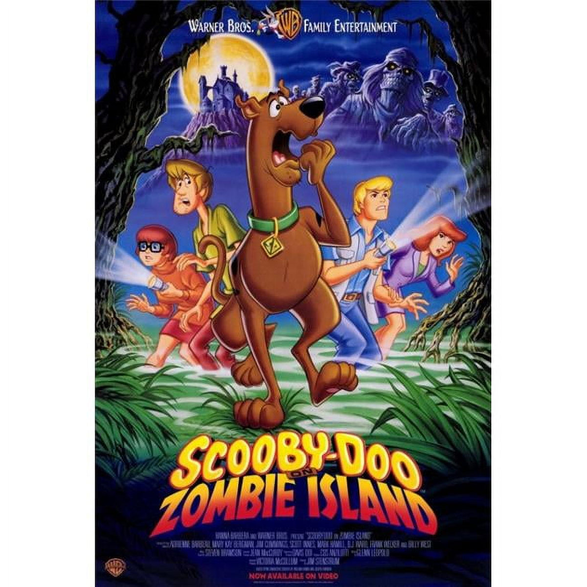 Scooby-Doo on Zombie Island movie poster print showcasing mystery and adventure.