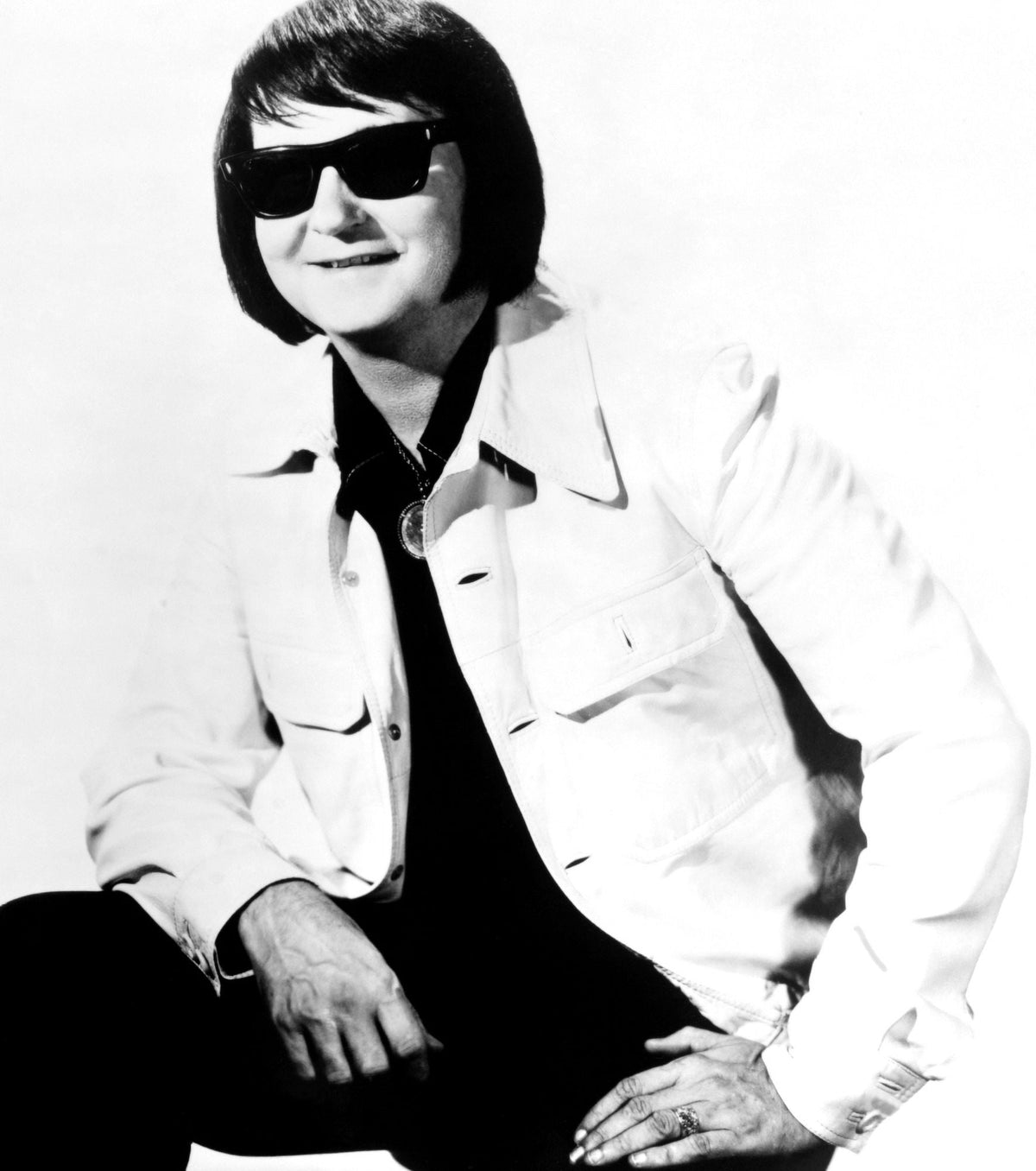 Roy Orbison Portrait Poster Print - Classic Rock Art