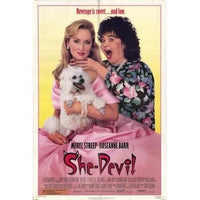 She-Devil Movie Poster in 11x17 print featuring vibrant colors and comedy theme.