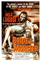 Bride of the Monster movie poster featuring Bela Lugosi, 1955 classic film