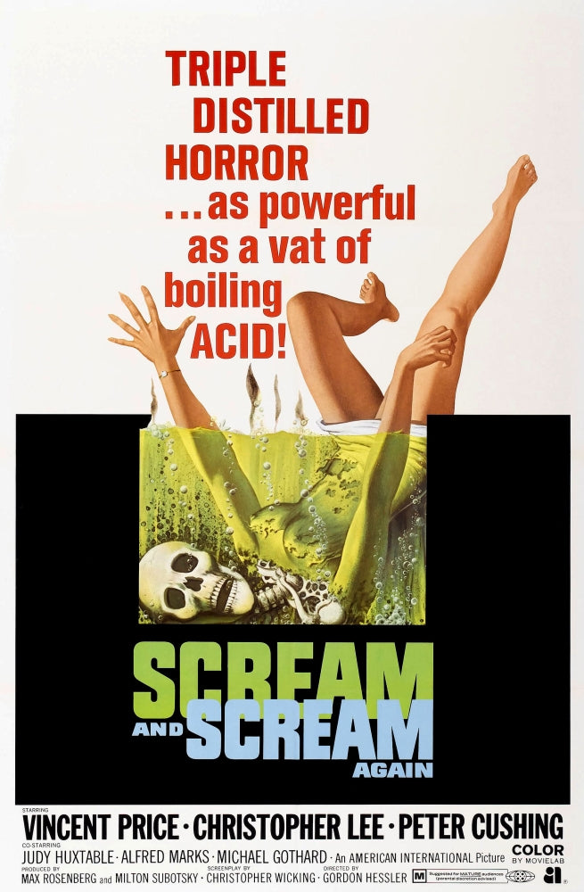 Scream And Scream Again 1970 Movie Poster Masterprint