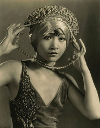 Anna May Wong Headpiece Photo Print - Vintage Hollywood Icon