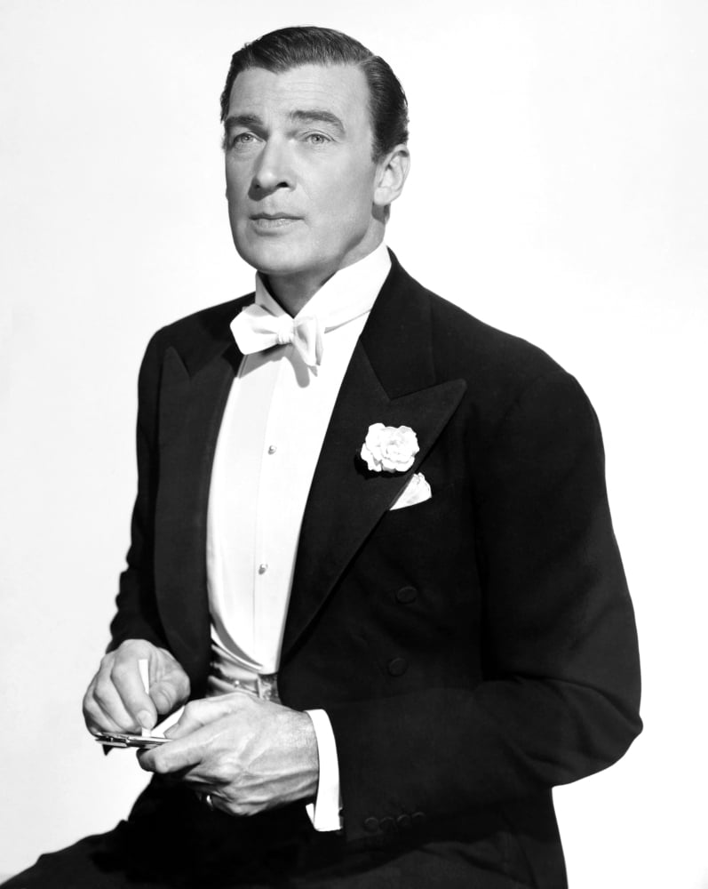 Walter Pidgeon Portrait Poster Print available in multiple sizes.