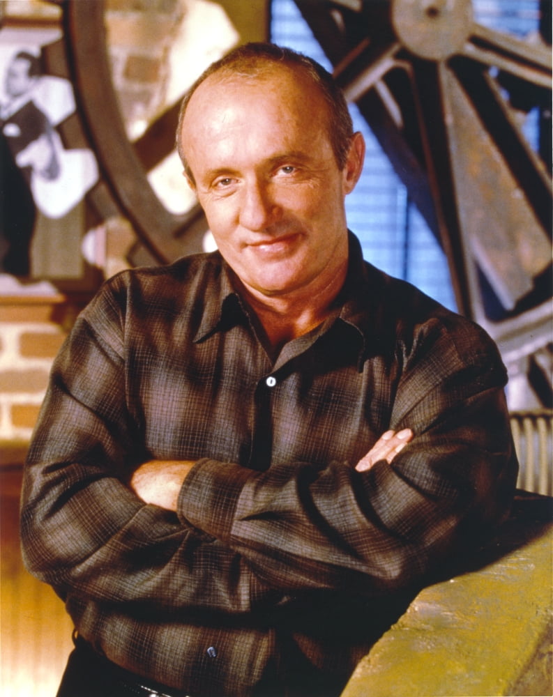 Jonathan Banks posed in checkered shirt photo print
