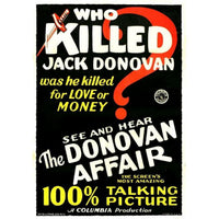 'The Donovan Affair' 1929 Movie Masterprint Poster - Vintage Film Art