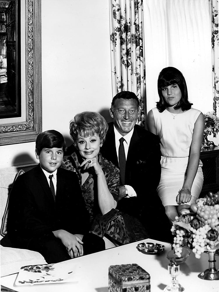 Lucille Ball family photo print featuring Gary Morton