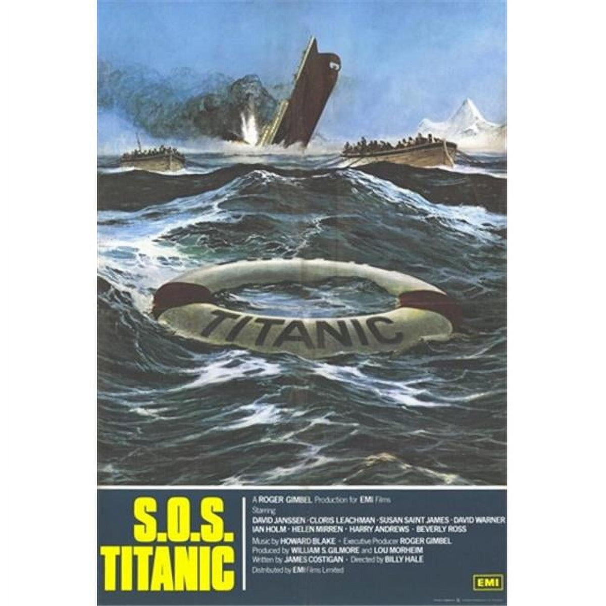 Titanic movie poster print in 11x17 size, perfect for home decor and movie enthusiasts.