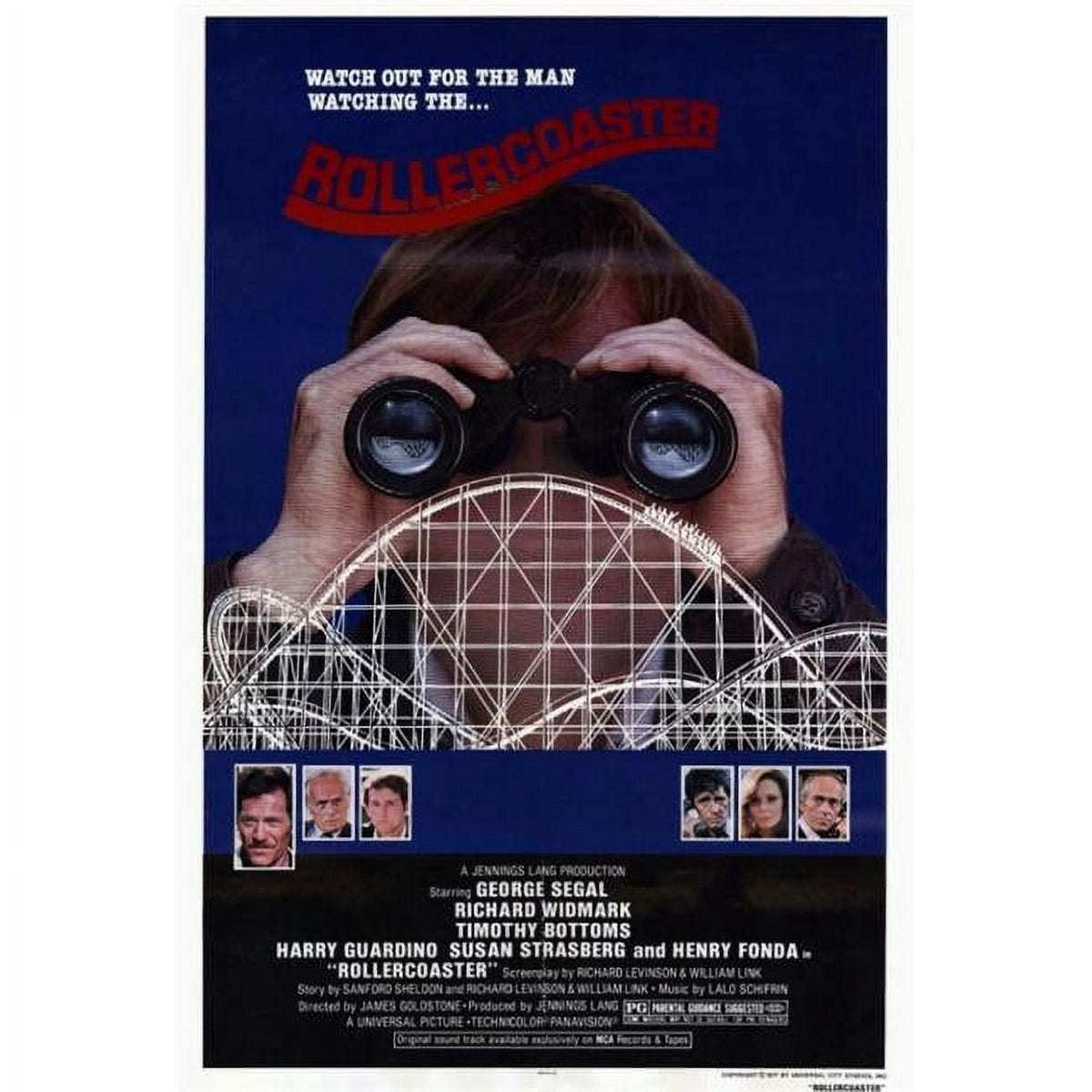 Rollercoaster Movie Poster Print in vibrant colors.