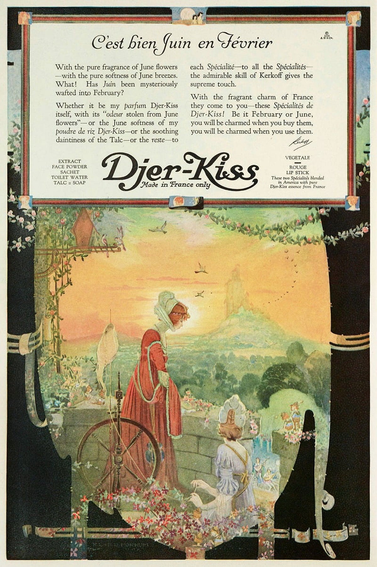 Djer-Kiss C'est Bien Juin en Février Poster Print by R.L. & E.D. Forkum