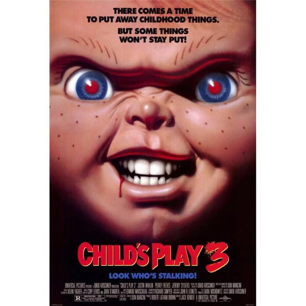 Child's Play 3 Movie Poster Print featuring Chucky - 27x40