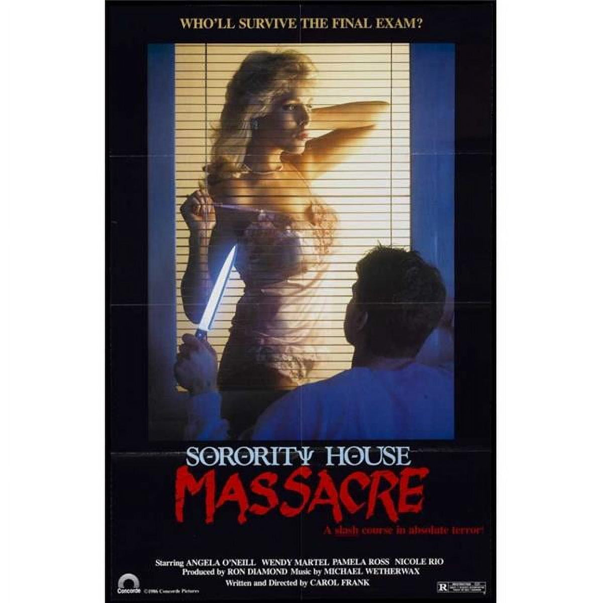 Sorority House Massacre Movie Poster 11x17 - Iconic horror artwork.