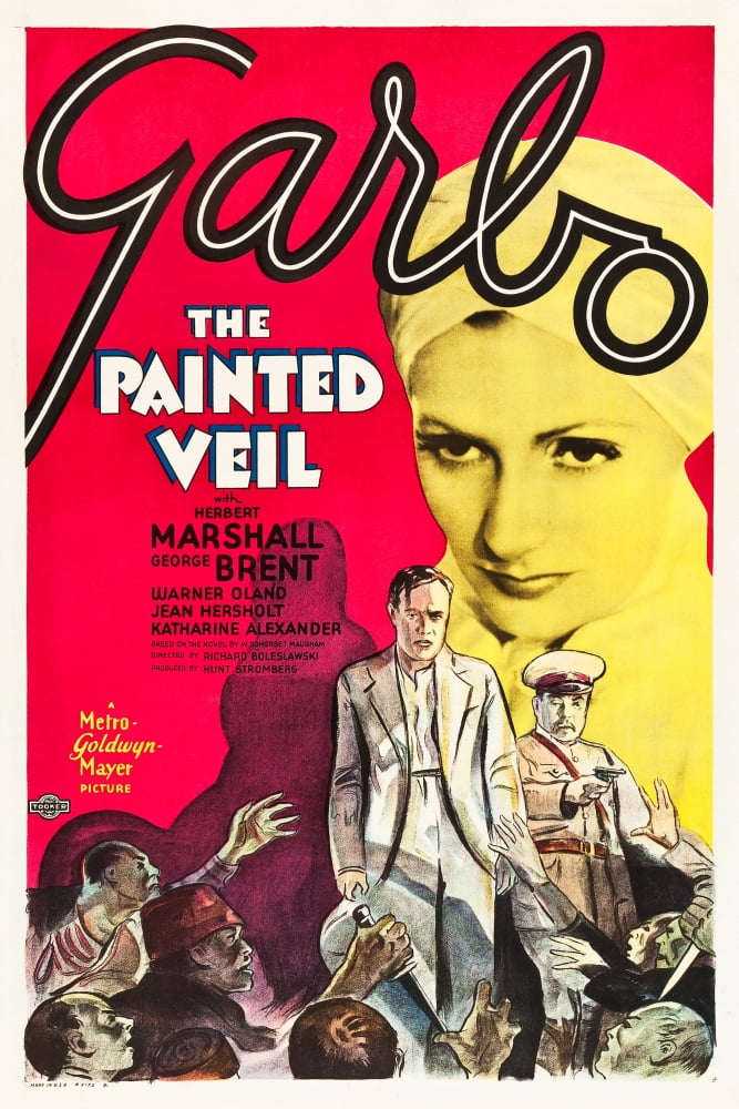 The Painted Veil Greta Garbo 1934 movie poster print, 11x17 size.