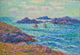 L’Anse des Pilotes Ouessant fine art print by Henry Moret showcasing a serene coastal landscape.