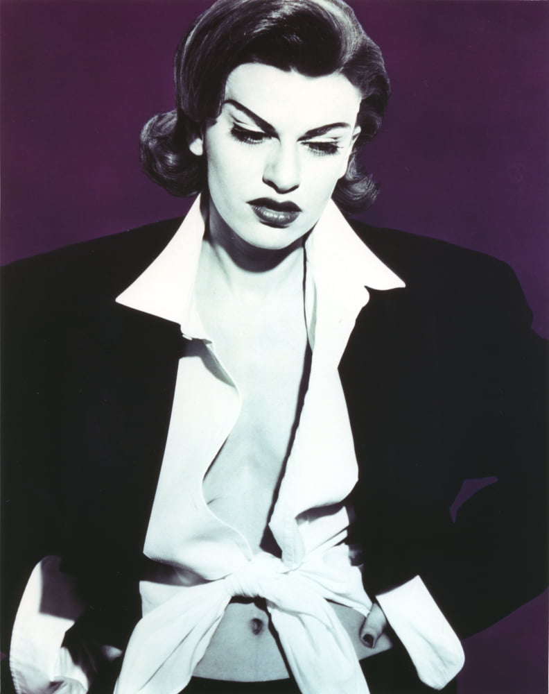 Sandra Bernhard Classic Portrait in Black Coat Photo Print