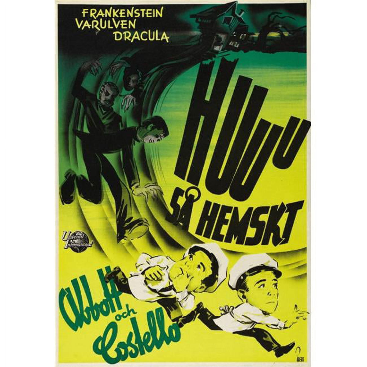 Bud Abbott and Lou Costello Meet Frankenstein Movie Poster Print 27x40